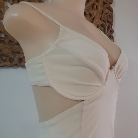 Tiger Mist Cream Mini Dress - Picture 10 of 10